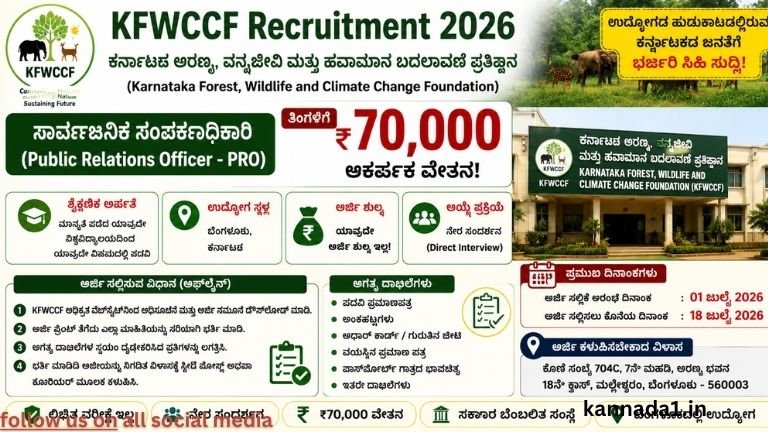 KFWCCF Recruitment 2026